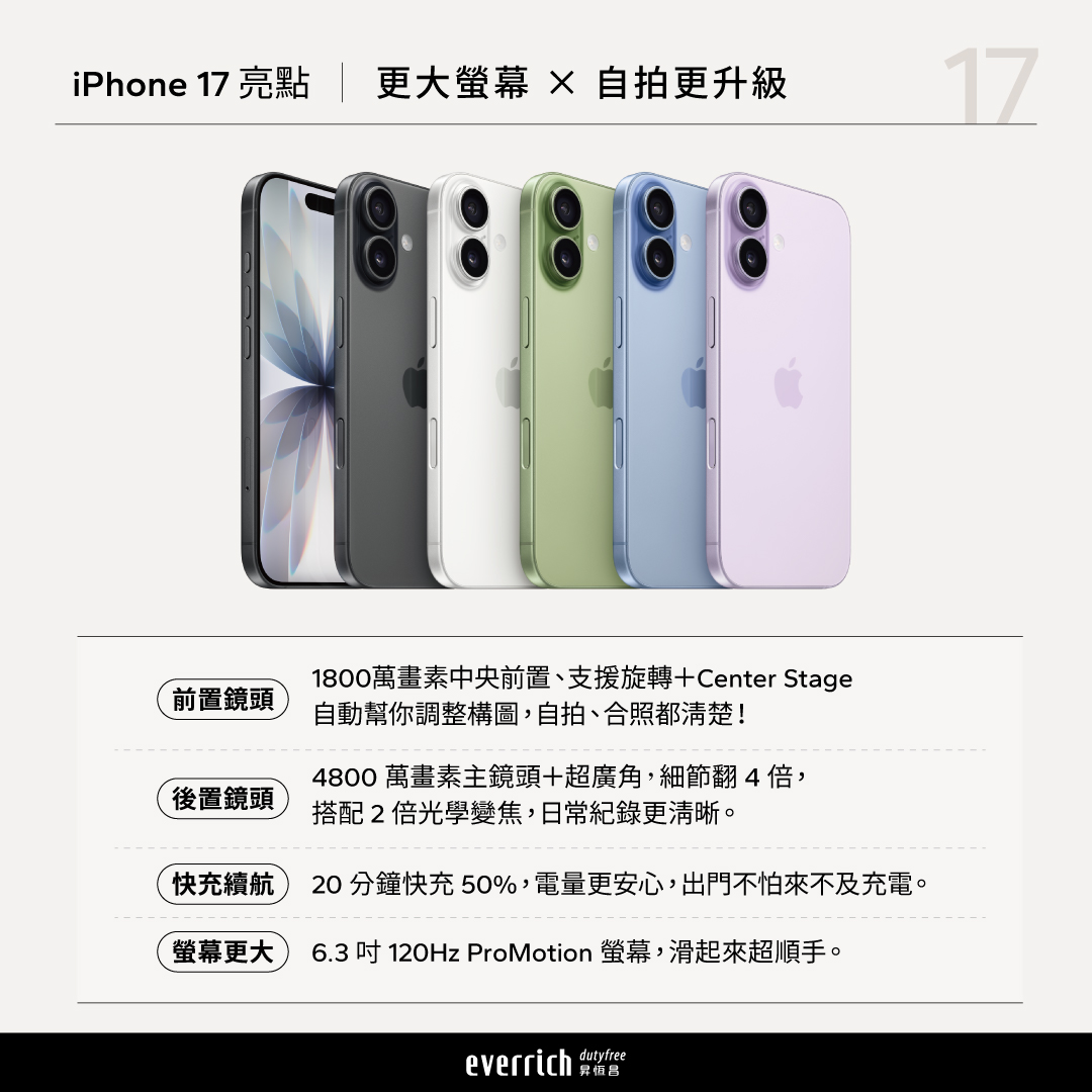 【iPhone 17全系列現貨發售  】  全系列亮點、常見QA一次看