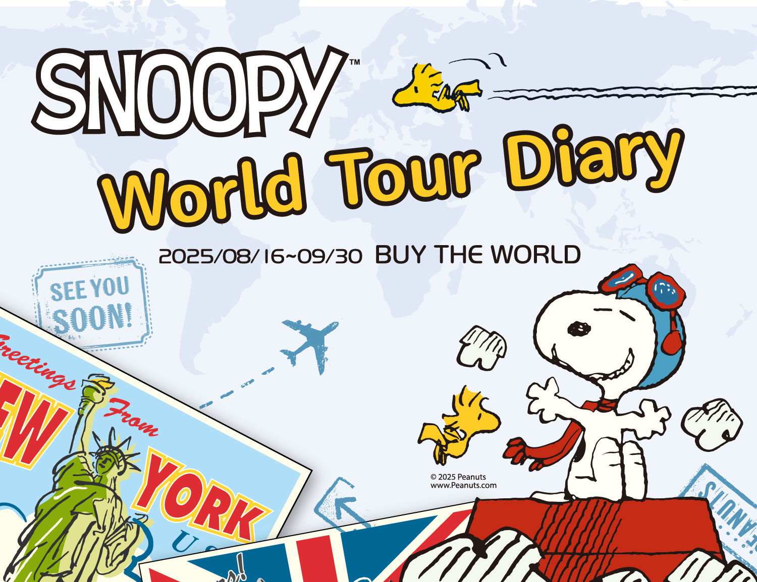 Snoopy’s World Tour Diary—Buy the World