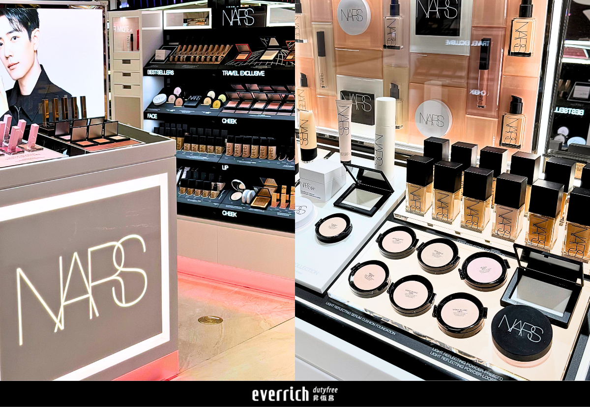 NARS 全新櫃位亮相昇恆昌｜桃園國際機場正式登場