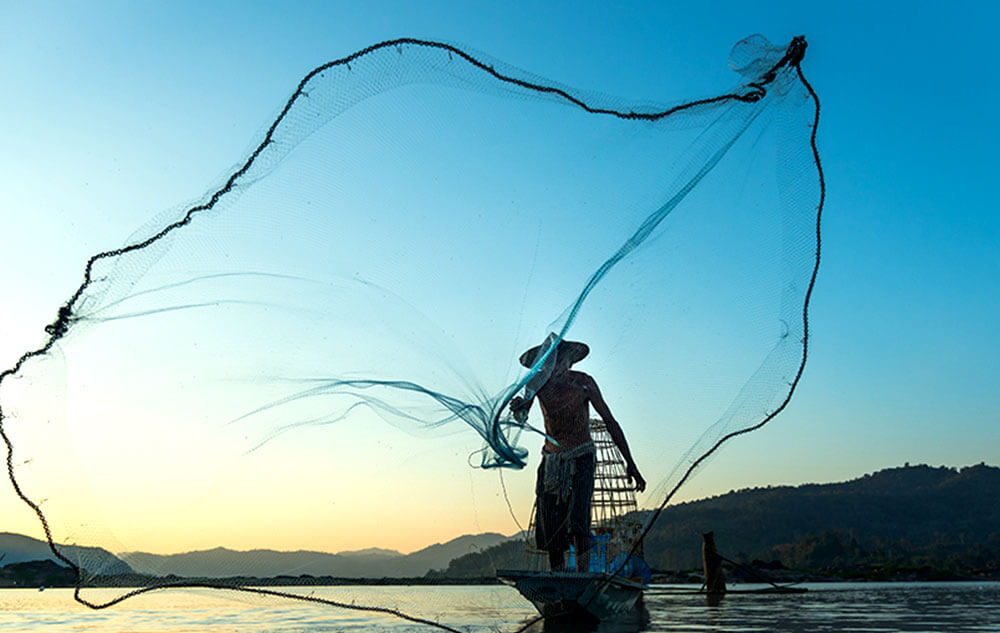 Phew! The fun of fishing