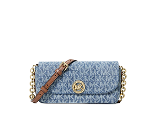 MICHAEL KORS 小型掀蓋鏈帶斜背包