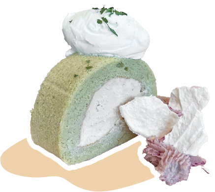 香菜花生生乳捲 Cilantro Peanut Swiss Roll