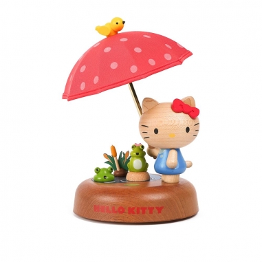 Jean Cultural知音文創 木製家居燈 Hello Kitty撐傘