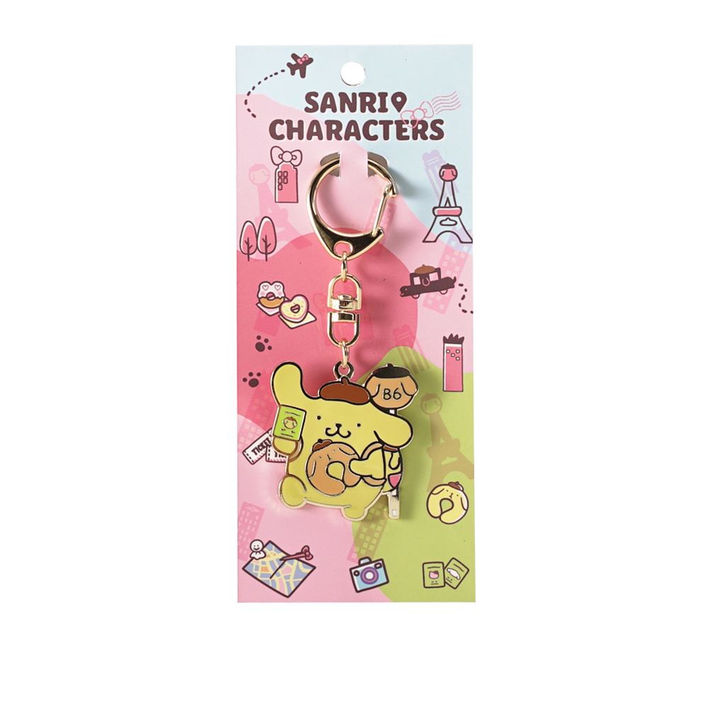 EVERRICH Sanrio三麗鷗 KITTY 好朋友布丁狗鑰匙圈 A款