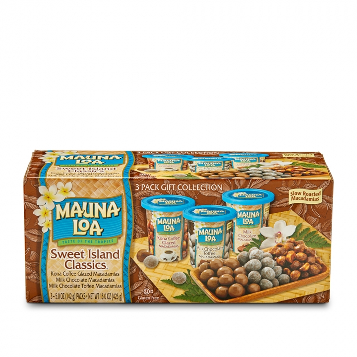 Macadamis Nuts Sweet Island Classics Trio 3 Pack Gift Set夢露萊娜巧克力夏威夷果仁三入組