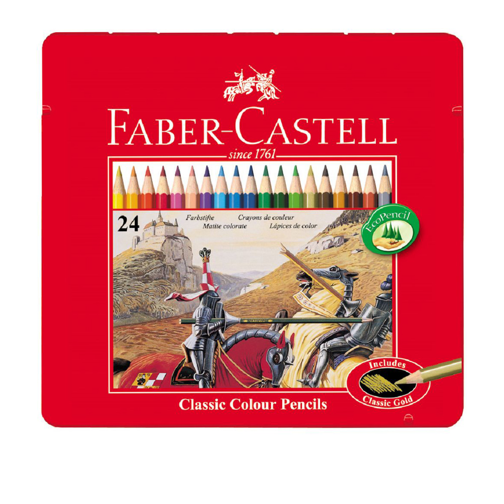 Faber-Castell 德國 Faber Castell 輝柏｜24色經典油性色鉛筆