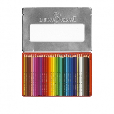 COLOUR PENCILS HEXAGONAL TIN 36X德國 Faber Castell 輝柏|36色經典油性色鉛筆