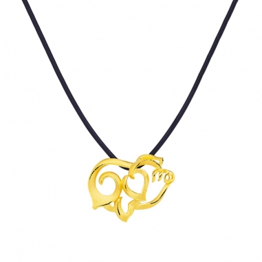 LUCKY PIG GOLD PENDENT好運生肖黃金項墜-豬
