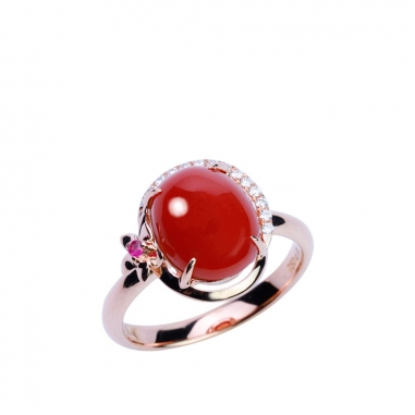 CORAL RING珊瑚戒指