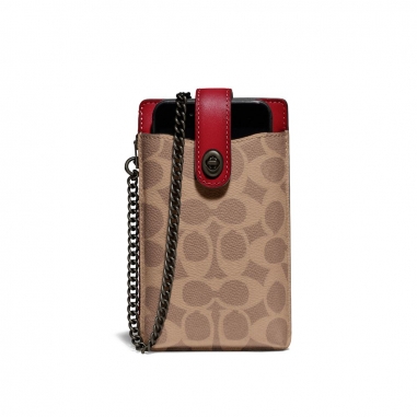 Coach蔻馳(精品) CHAIN PHONE CROSSBODY 小皮件
