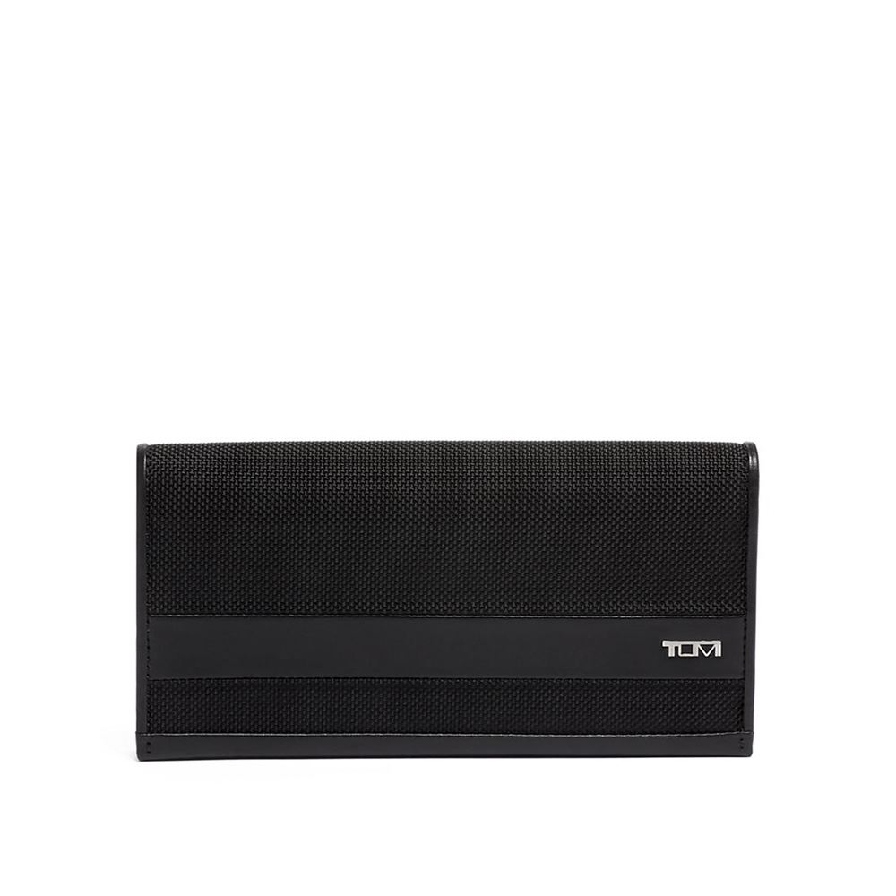 TUMI ALPHA SLG 商務彈道尼龍男士長款對開皮夾