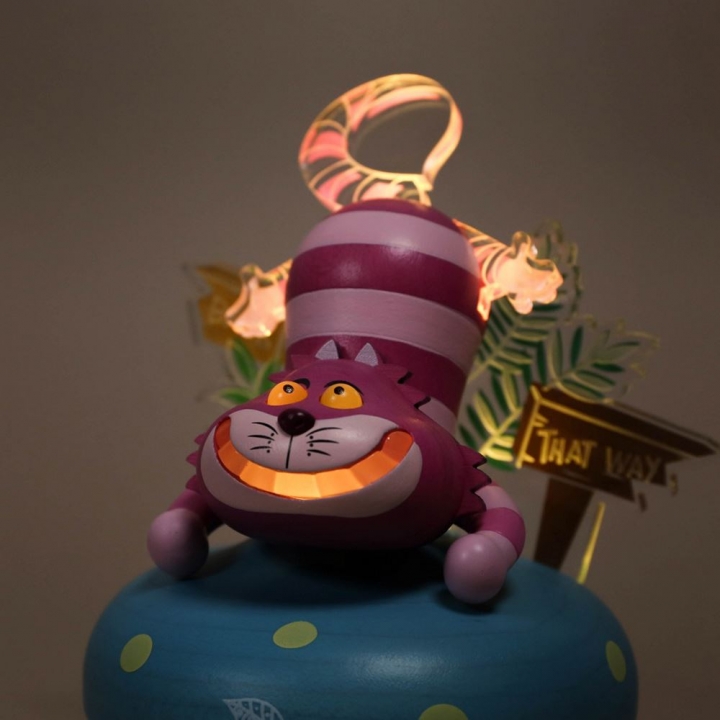 Wooden Ambiance Light - Cheshire cat知音文創｜DISNEY 迪士尼系列 妙妙貓木製氣氛家居燈