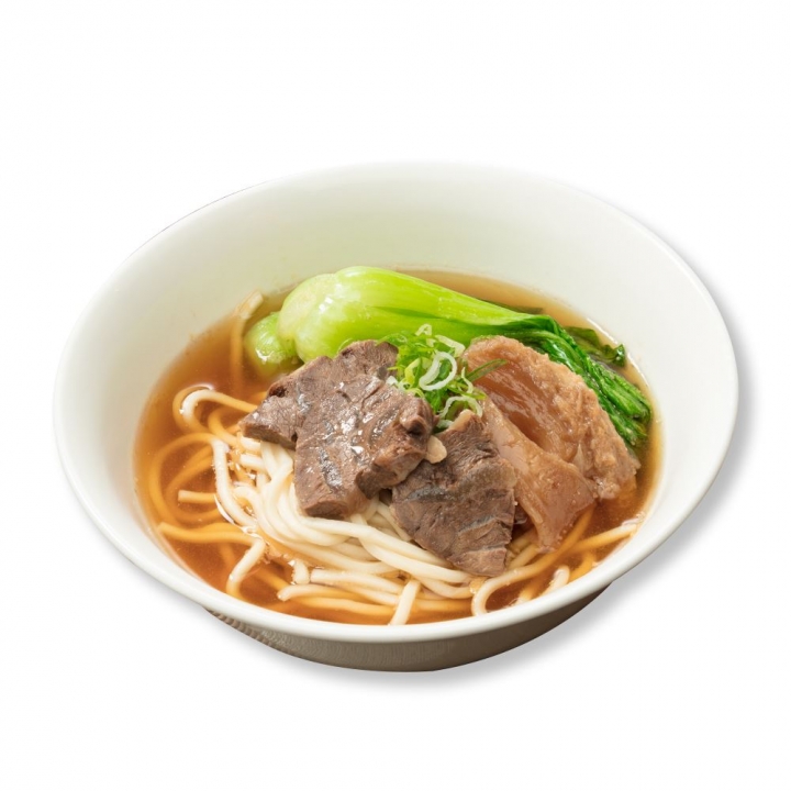  【冷凍食品】四喜開運組(豬肉高麗菜水餃10顆+干貝水餃*10顆+紅燒牛肉麵*1+半筋半肉麵*1份)