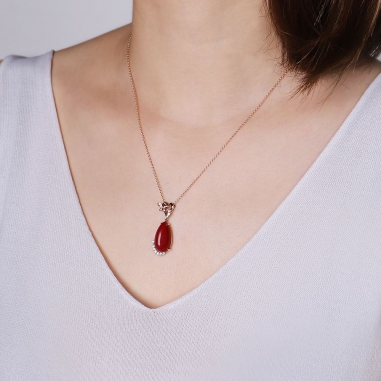 CORAL PENDANT珊瑚項墜
