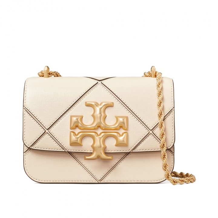 ELEANOR DIAMOND QUILT SMALL CONVERTIBLE SHOULDER BAGELEANOR 菱形格紋小肩背包