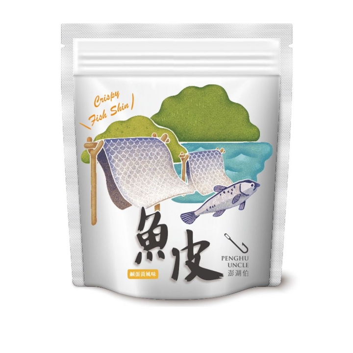  澎湖伯 風味魚皮 鹹蛋黃口味