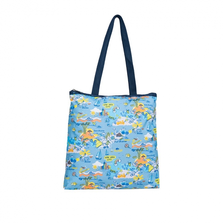 EASY MAGAZINE TOTEEASY MAGAZINE TOTE 長型托特包- 渡假地圖