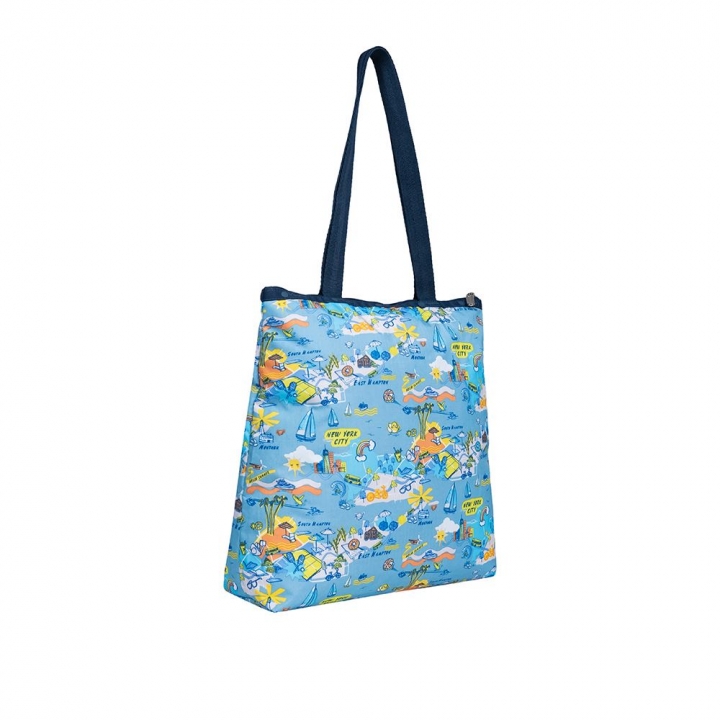 EASY MAGAZINE TOTEEASY MAGAZINE TOTE 長型托特包- 渡假地圖