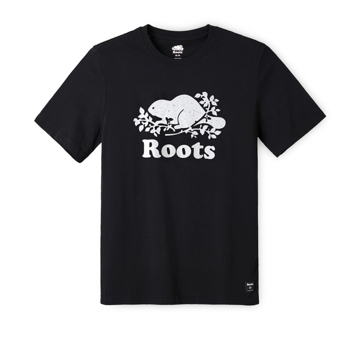 S/S TEERoots男裝-璀璨銀河系列 海狸LOGO短袖T恤