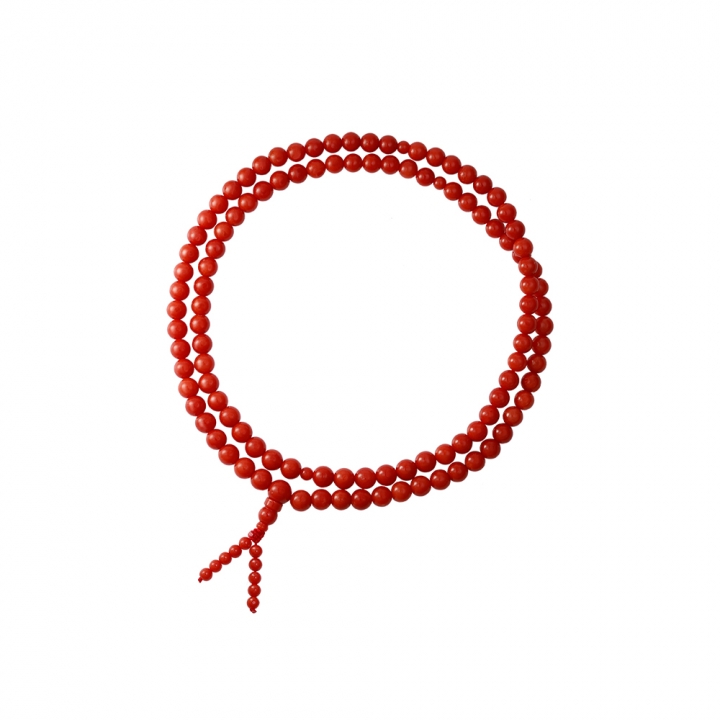 CORAL PRAYER BEADS珊瑚佛珠串鍊