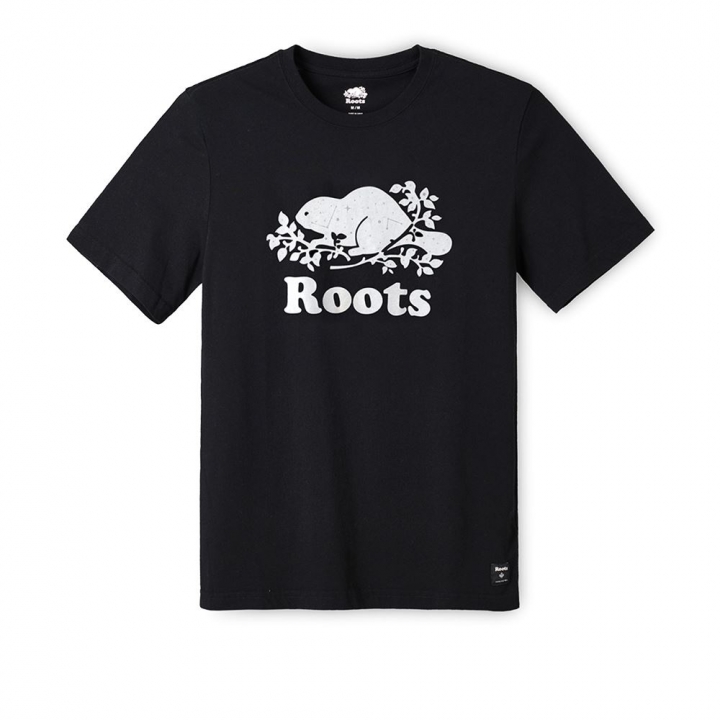 S/S TEERoots男裝-璀璨銀河系列 海狸LOGO短袖T恤