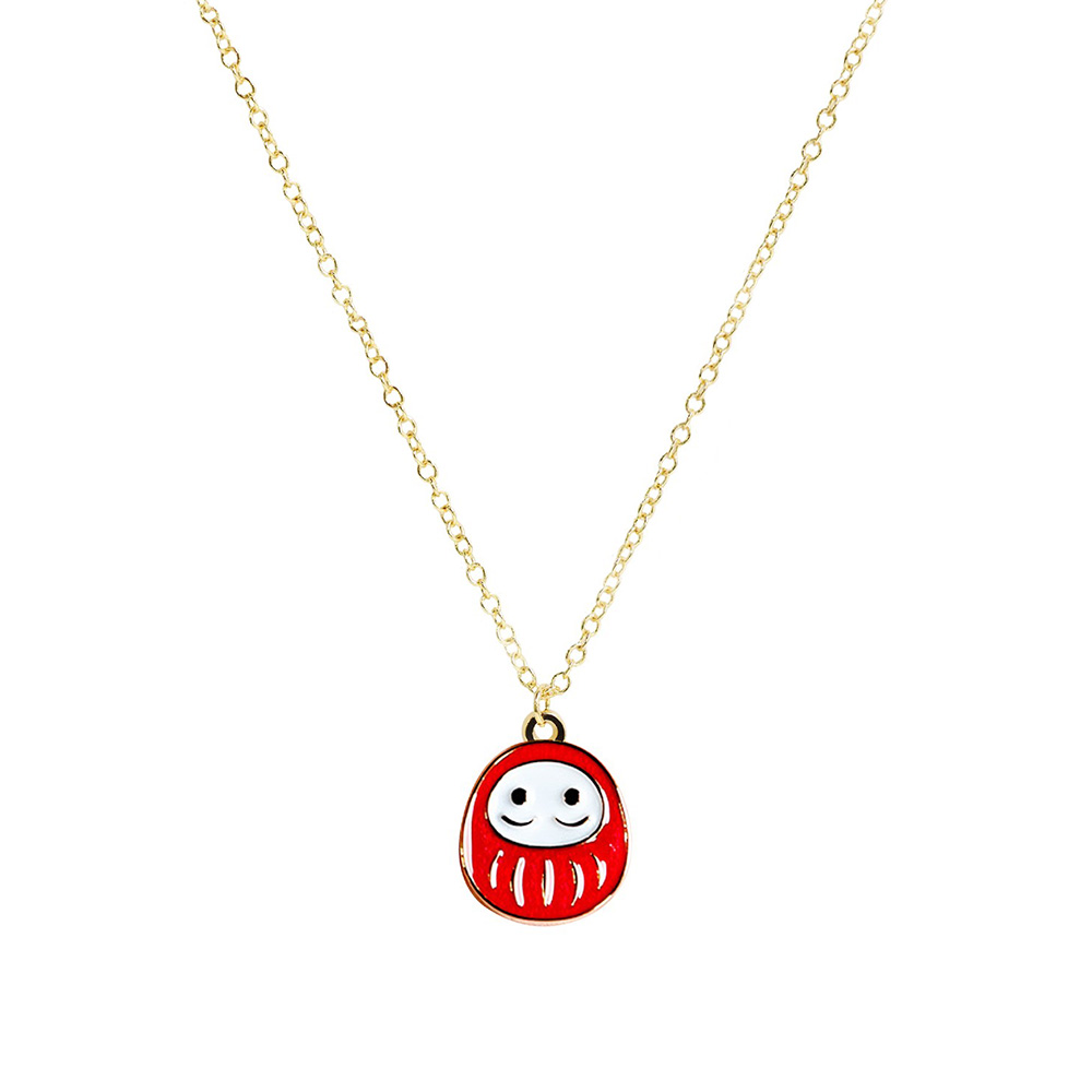 Yajhih design 卡片項鍊 Card Necklace 日本款｜不倒翁