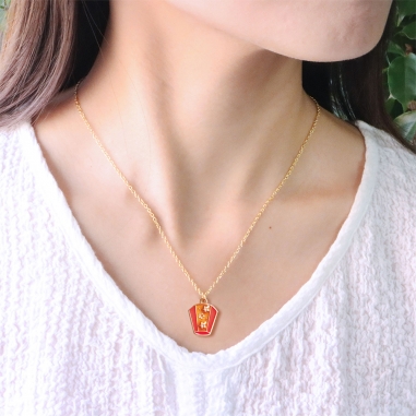 CARD NECKLACE卡片項鍊 Card Necklace 台灣文化入色款|天燈