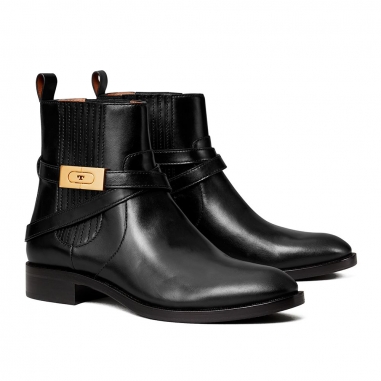 Tory Burch湯麗柏琦 T HARDWARE 30MM CHELSEA 尖頭短靴女鞋