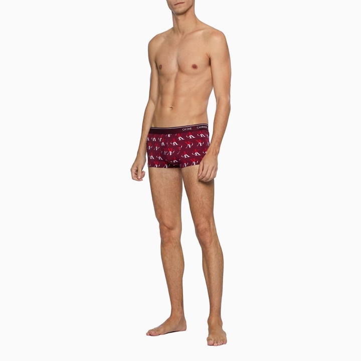 Calvin Klein TrunkCK ONE PRINT MICRO男士滿印圖案舒適貼身平角內褲