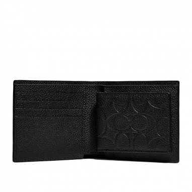 3-IN-1 WALLET IN SIGNATURE LEATHER標誌性皮革三合一短夾