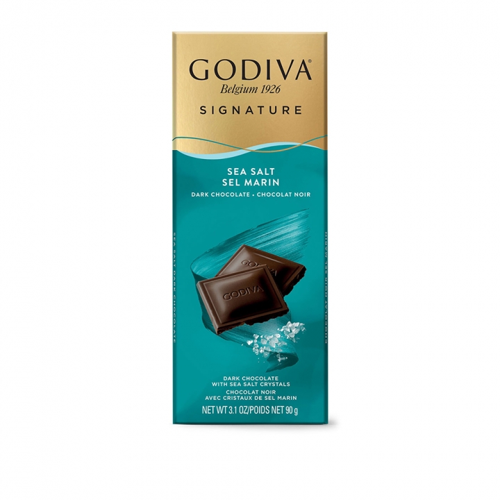 Dark Sea Salt TabletGODIVA｜醇享系列海鹽黑巧克力磚