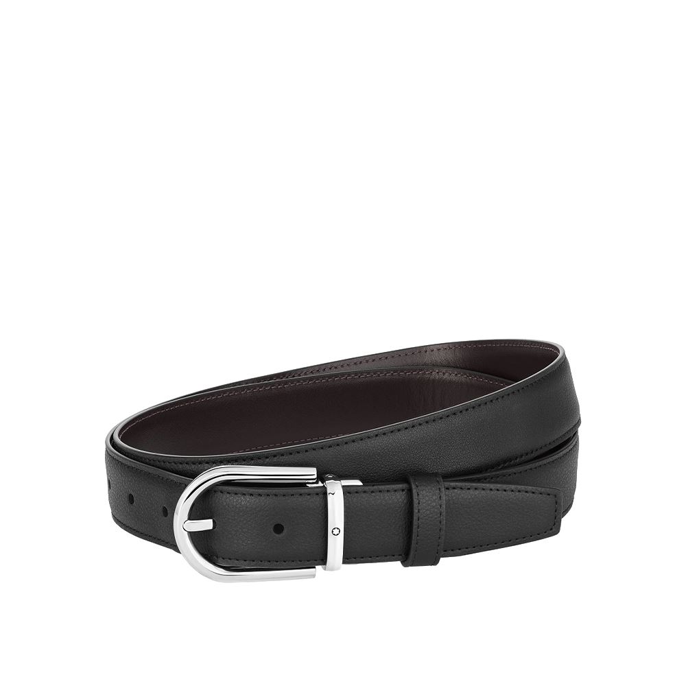 Montblanc 馬蹄形搭扣30毫米雙面皮帶