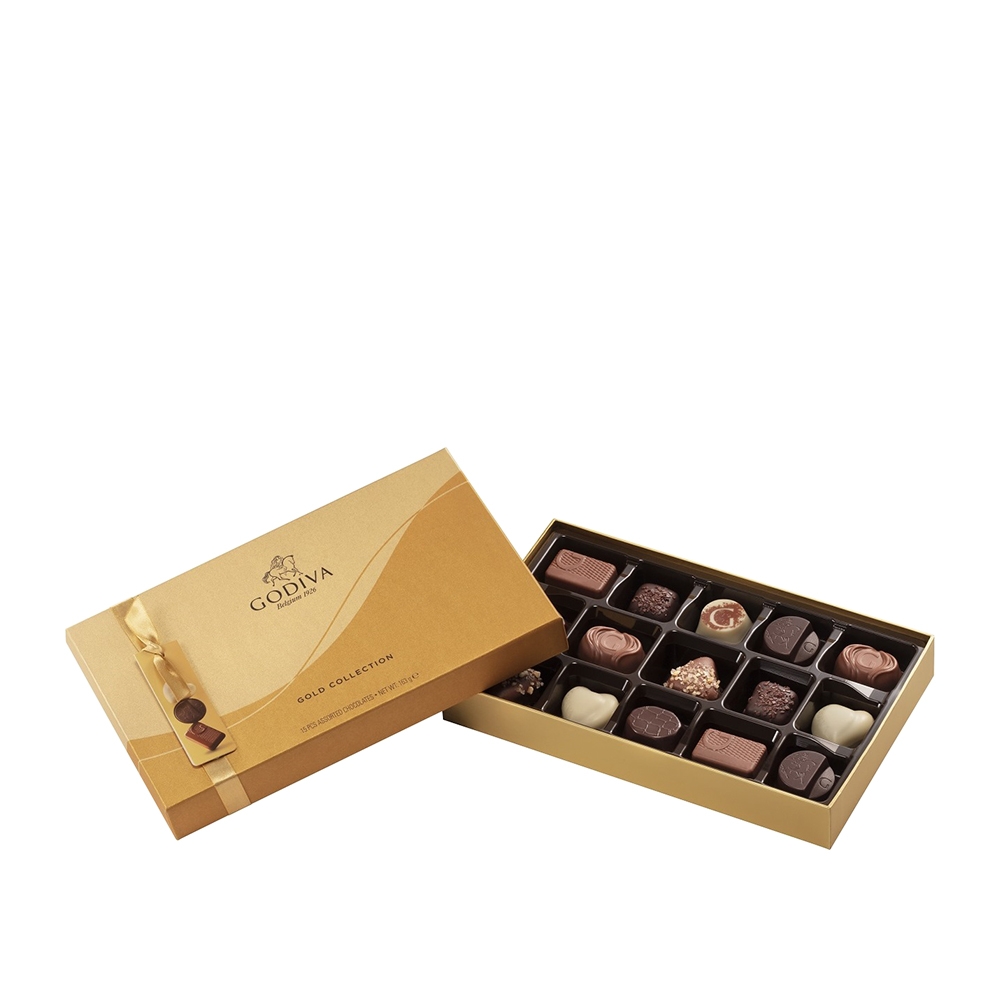 Godiva GODIVA｜金裝巧克力禮盒(15顆裝)