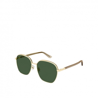 Gucci古馳(精品) 長方形金屬太陽眼鏡