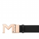Montblanc - 雙面皮帶 M 搭扣黑色/藍色48868-142628__thumbnail