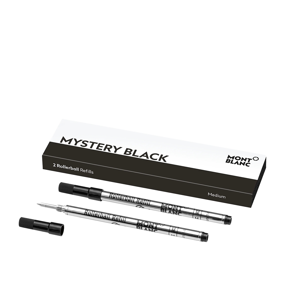 Montblanc 萬寶龍走珠筆替芯(硬) 2支裝 黑色M