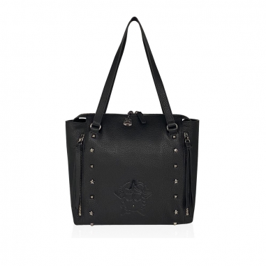 borsalini寶莎禮妮 搖滾OWLTOTE 黑