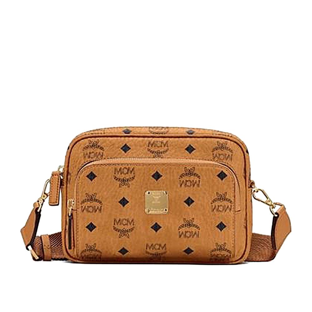 MCM Visetos 皮革 Aren 斜背包