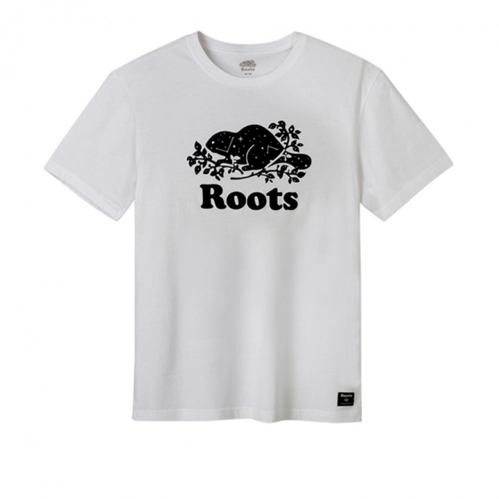 S/S TEERoots男裝-璀璨銀河系列 海狸LOGO短袖T恤