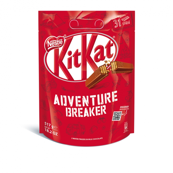 KIT KAT MINI SHARING BAG SHAPEKitKat 迷你牛奶巧克力分享包(隨機出貨)