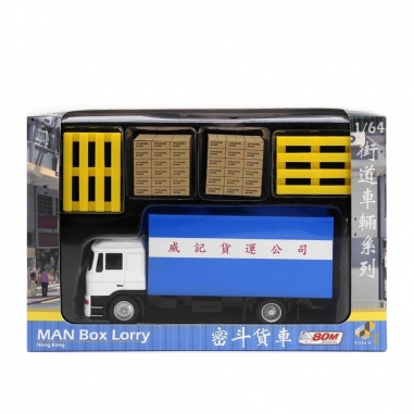 TINY微影 80M 1/64 MAN密斗貨車模型 威記貨運公司