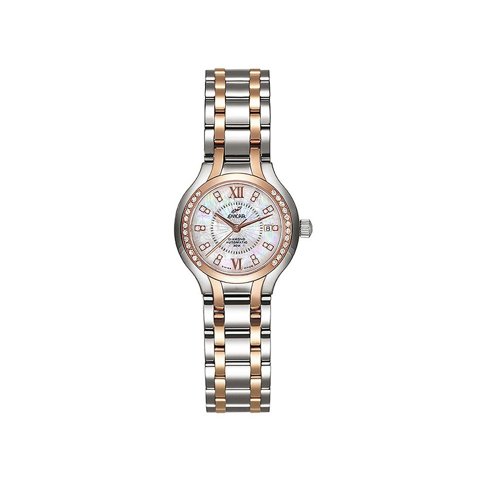Enicar 經典自動錶系列 半金女錶 27mm