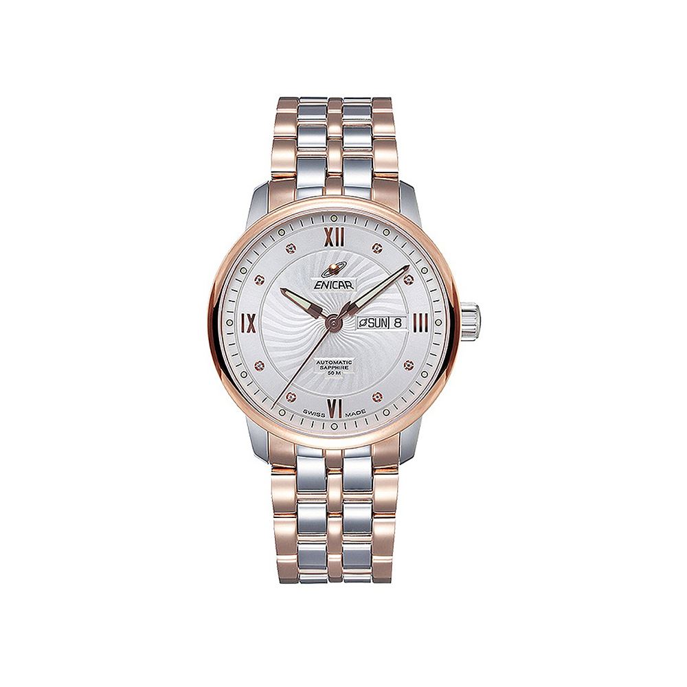Enicar 經典自動錶系列 半金款男錶 39mm