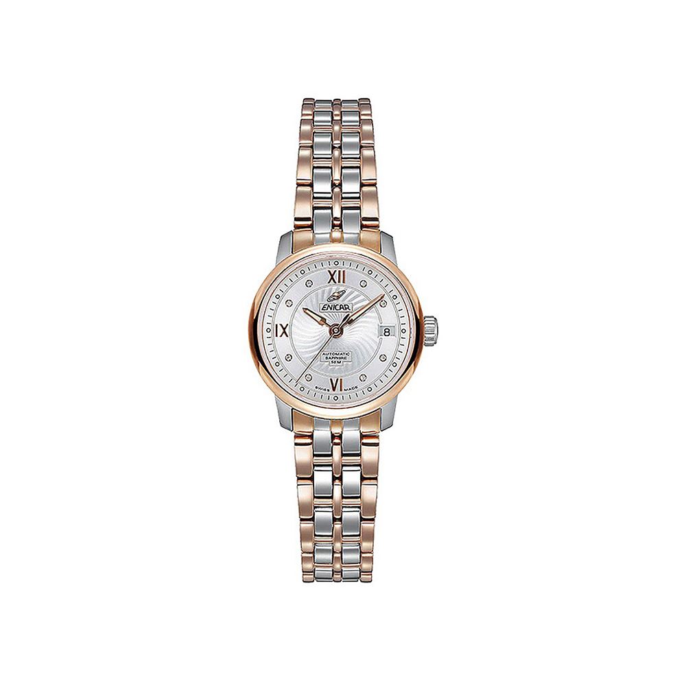 Enicar 經典自動錶系列 半金女錶 26mm