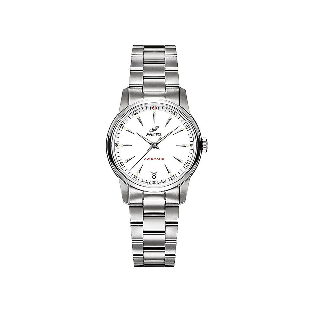 Enicar 紅牌自動錶系列 半金女錶 32mm