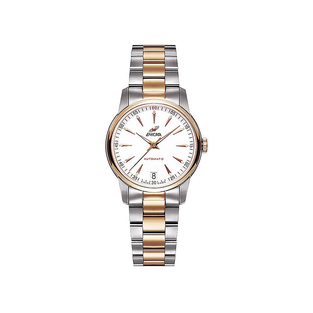 Enicar 紅牌自動錶系列 半金男錶 36mm