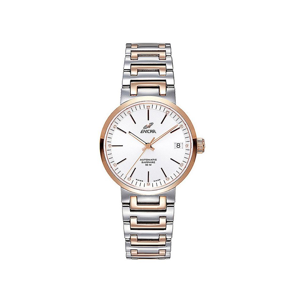 Enicar 經典自動錶系列 半金女錶 33mm