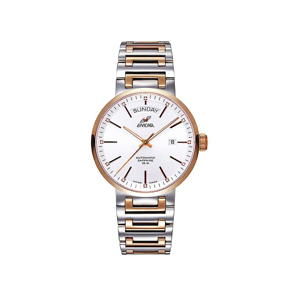 Enicar 經典自動錶系列 半金款男錶 40mm