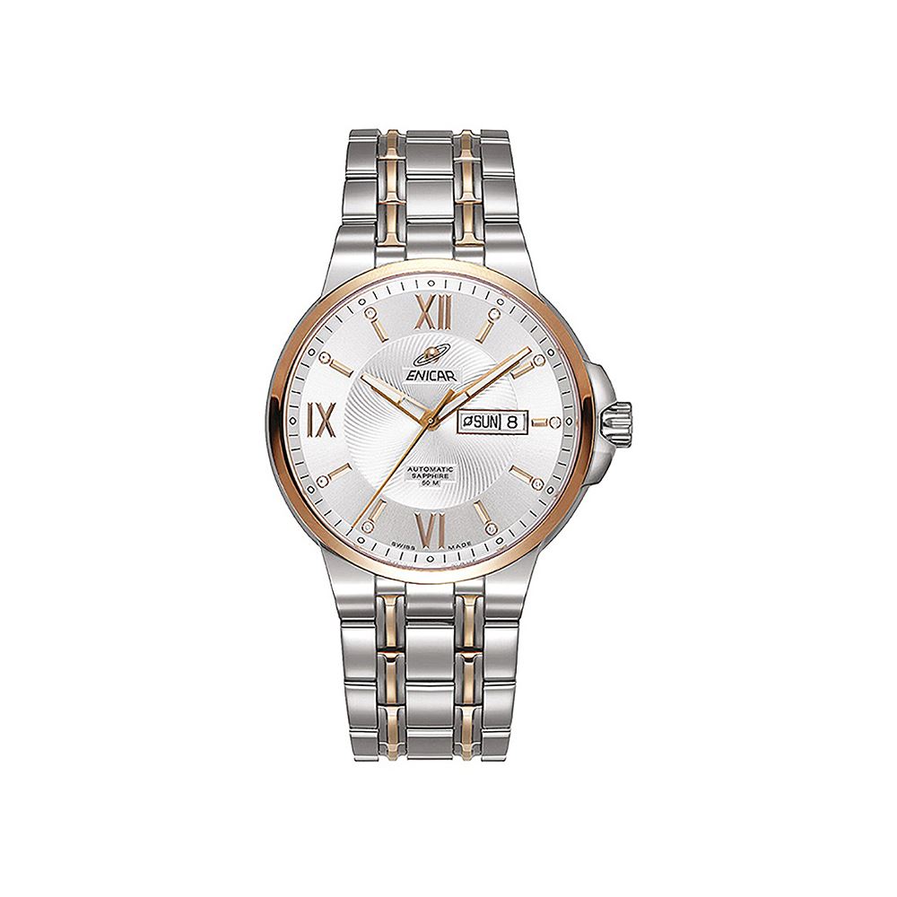 Enicar 經典自動錶系列 半金款男錶 42mm