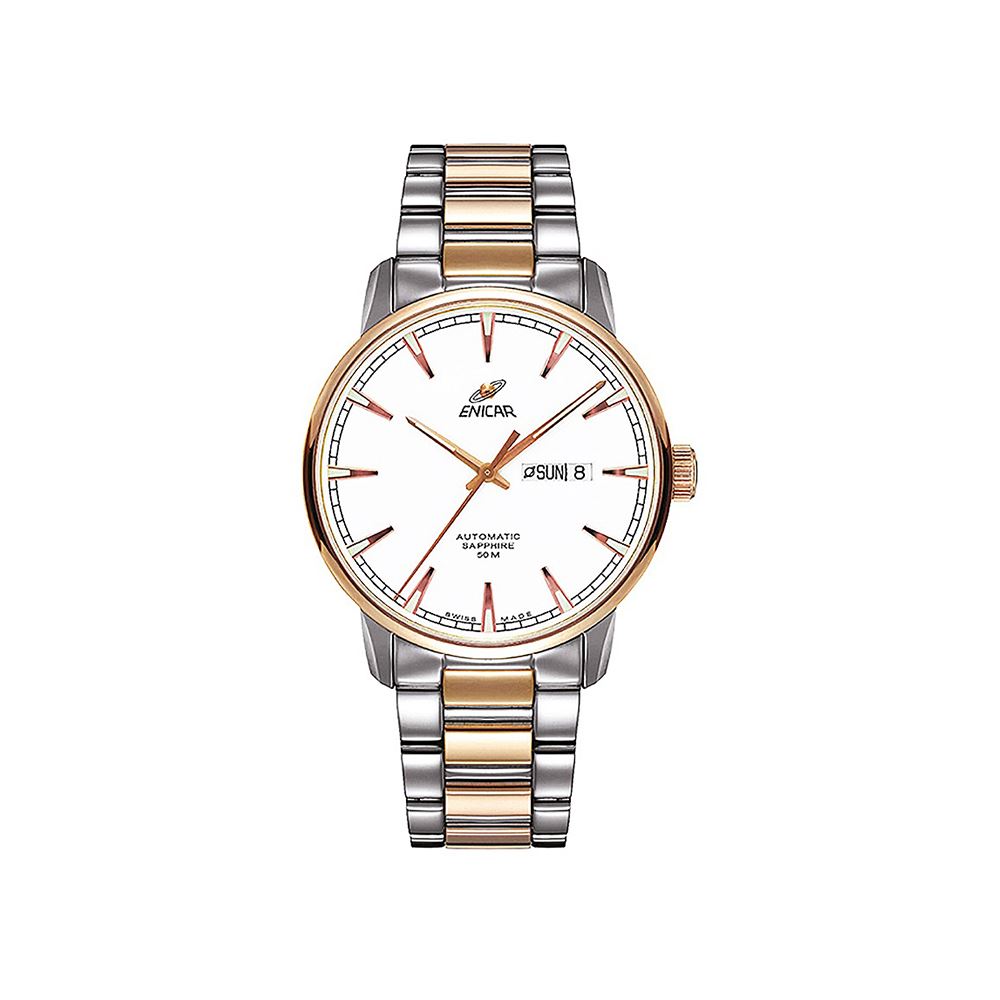 Enicar 經典自動錶系列 半金款男錶 40mm